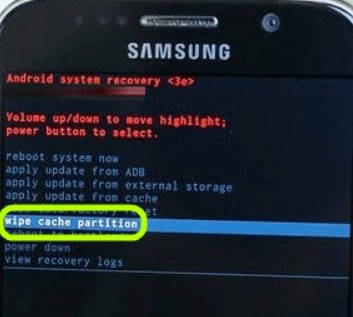 samsung phone wipe cache partition