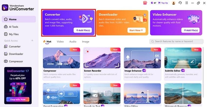 add mkv files on uniconverter