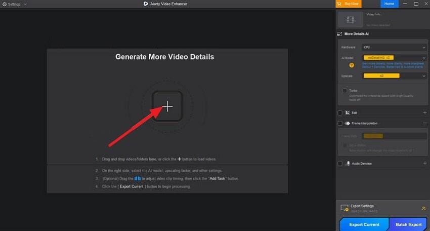 import pixelated video on aiarty