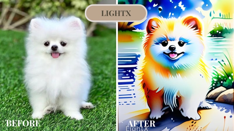 lightx dog photo edit