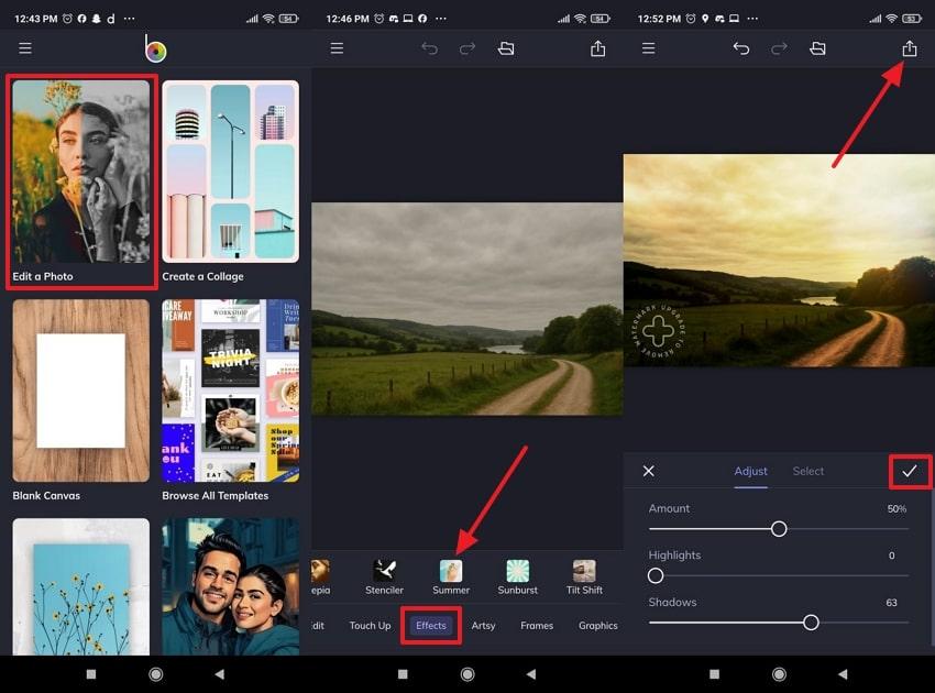 make sky edits with befunky
