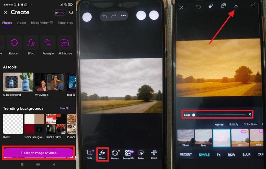 picsart sky editing effects