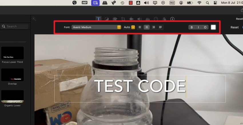 guide to imovie overlay text
