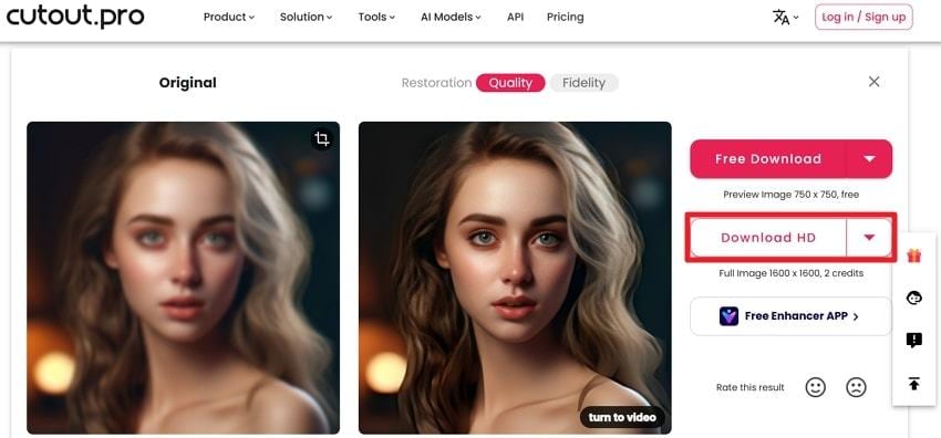 download enhanced image in hd
