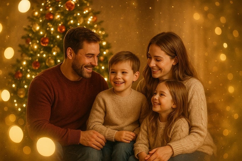 christmas magic filter image