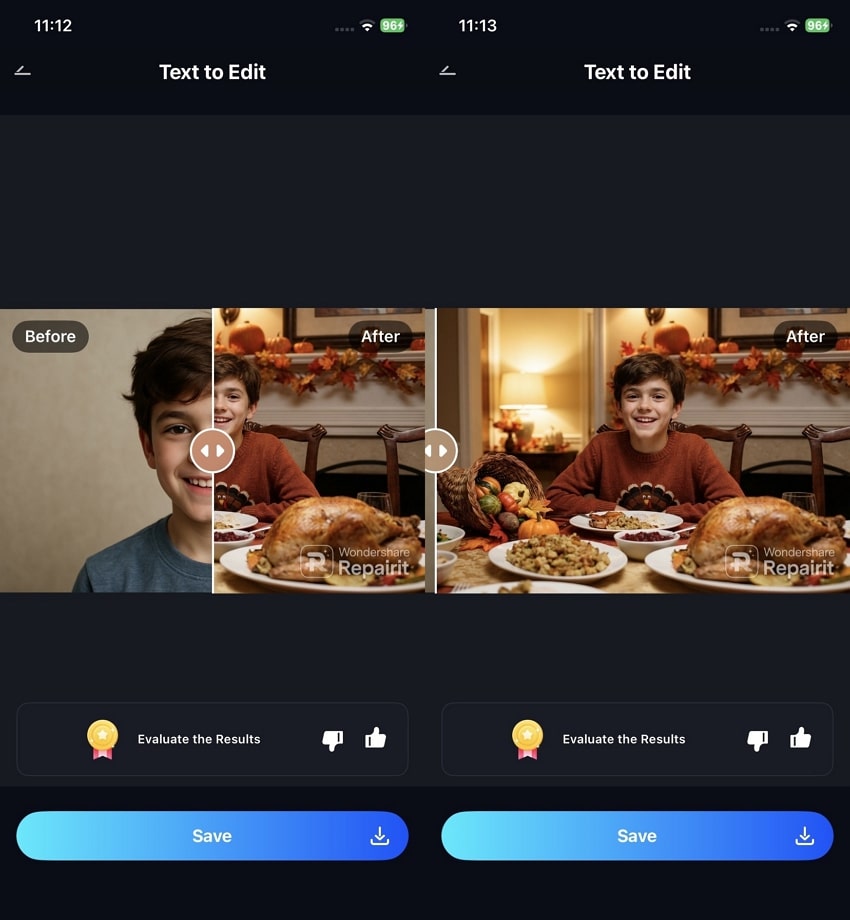 create thanksgiving images using repairit