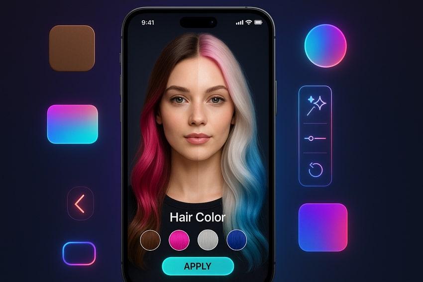 what are hair color changer apps