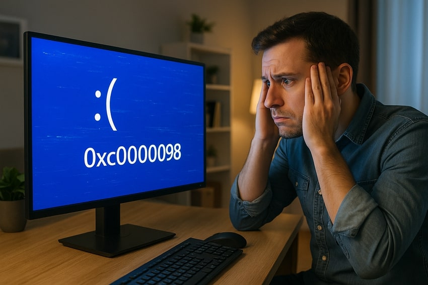 causes behind 0xc0000098 error