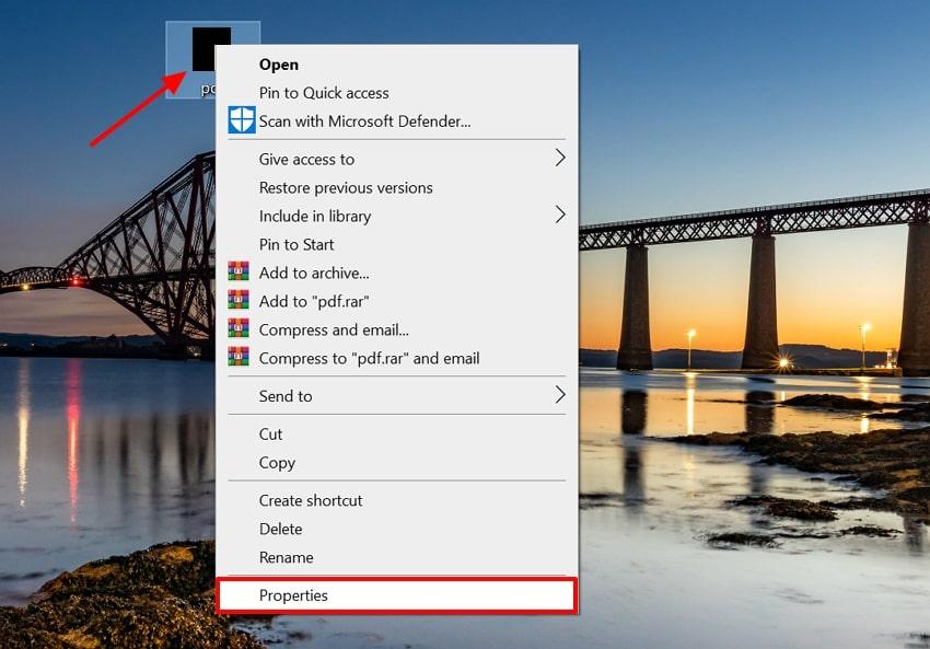 access pdf file properties
