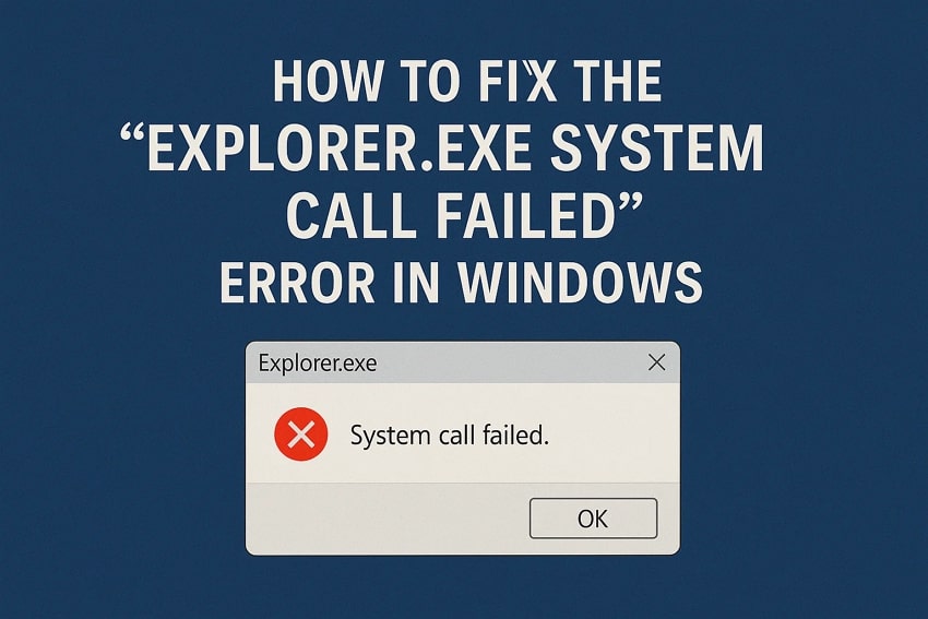 How to Fix the “Explorer.exe System Call Failed” Error in Windows