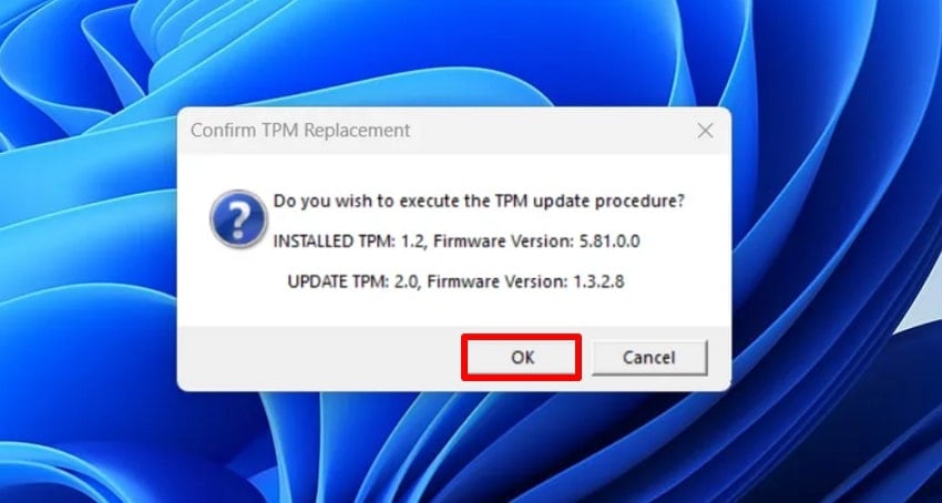 approve tpm update procedure