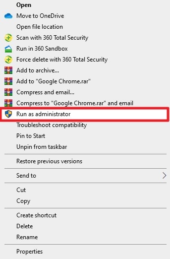 run launcher as admin