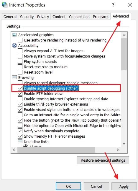 disable third parties internet