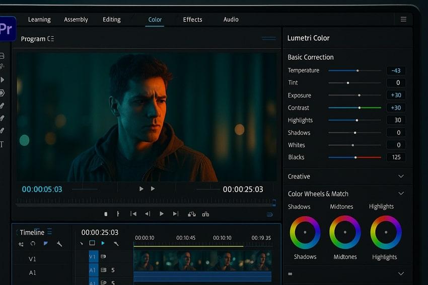 use color grading in premiere
