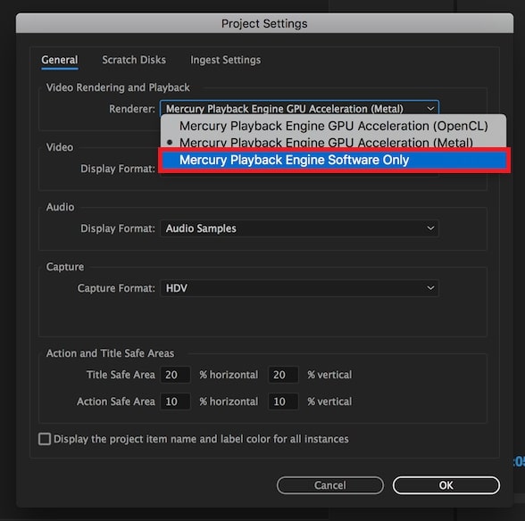 mercury playback engine software only