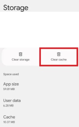 whatsapp clear cache