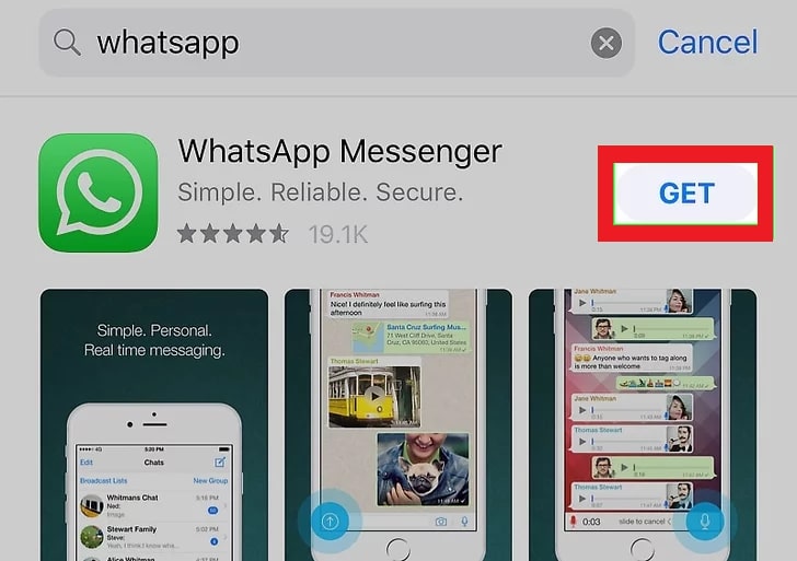 install whatsapp on iphone