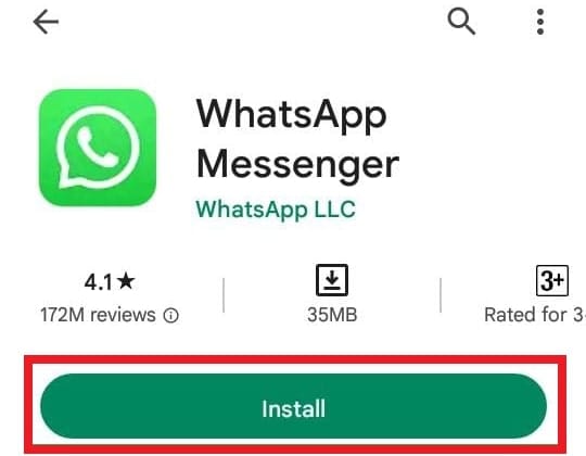install whatsapp on android