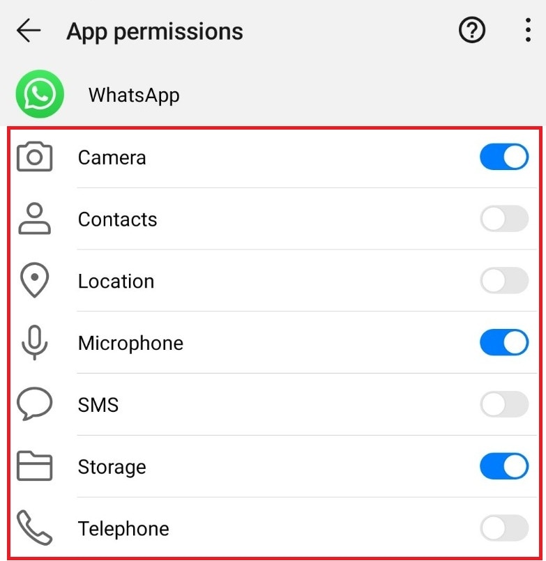 android app permissions