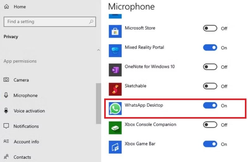 desktop privacy settings