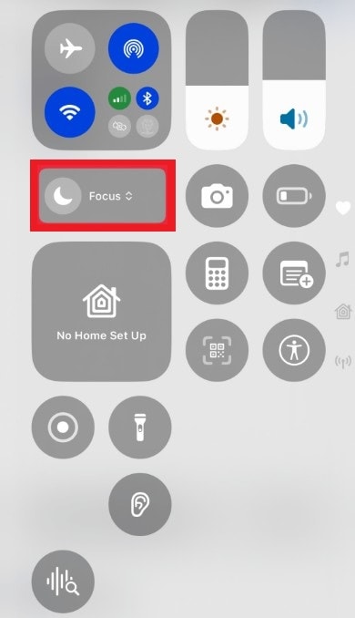 turn off focus mode iphone