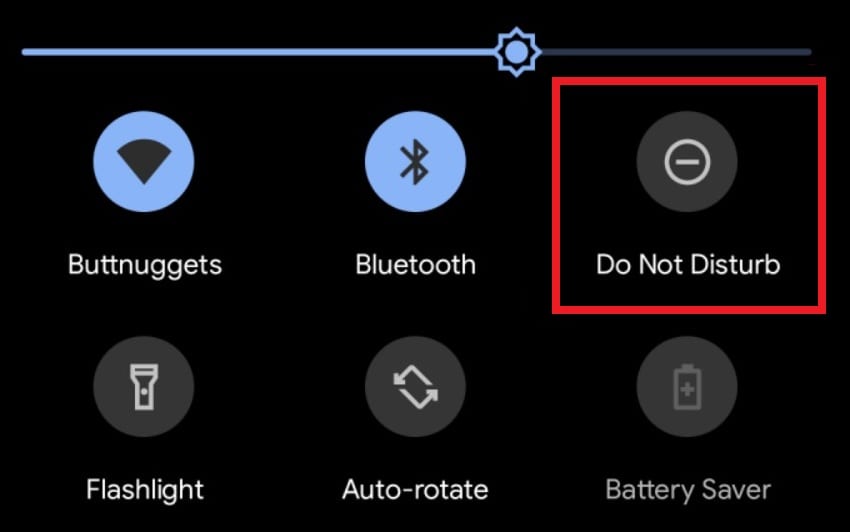 turn off do not disturb android