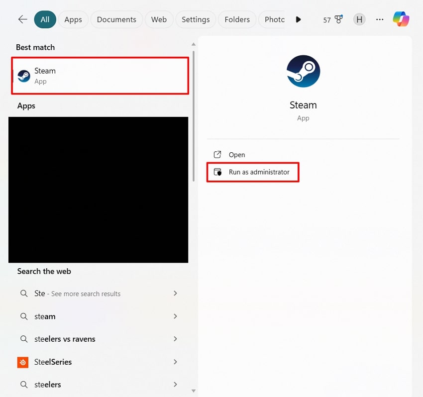 run steam as administrator