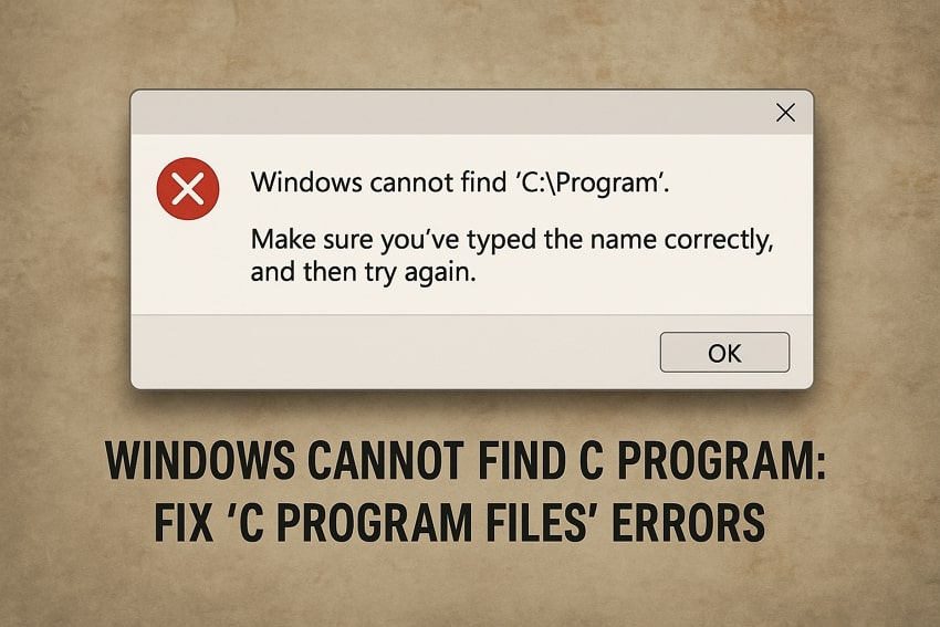 Windows Cannot Find C Program: Fix 