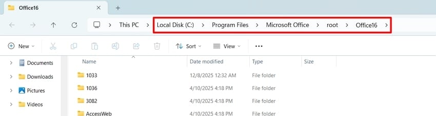 access path manually file explorer