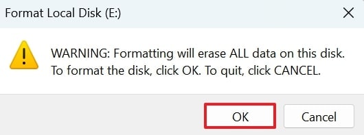 format disk successfully windows