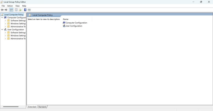 use group policy editor for detection