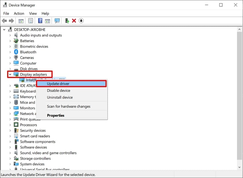 click update drivers