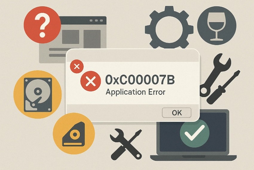 causes behind the 0xc00007b error