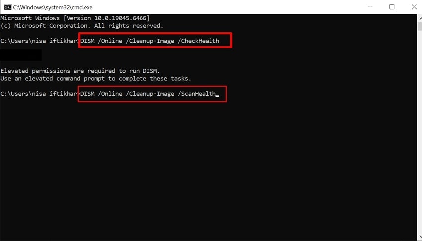 insert dism desired commands