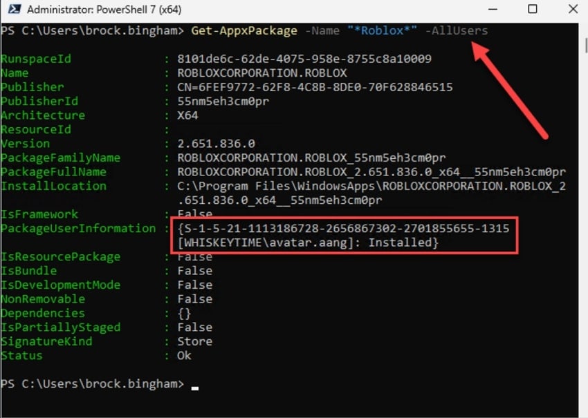 powershell package commands