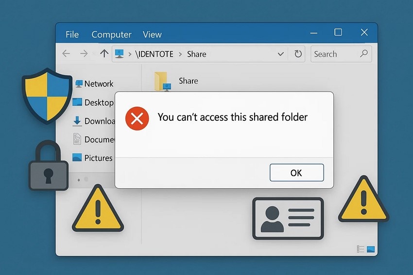 reasons shared folder inaccessible