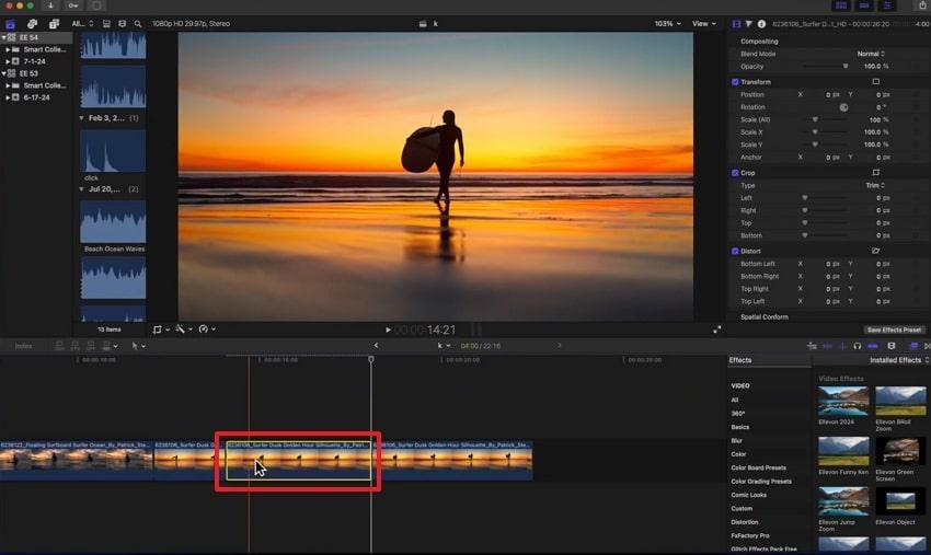 adjust freeze frame length