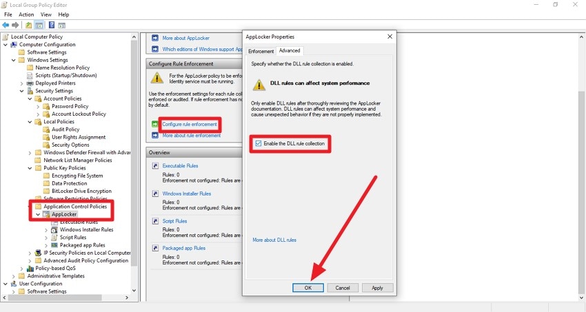 change group policy restrictions