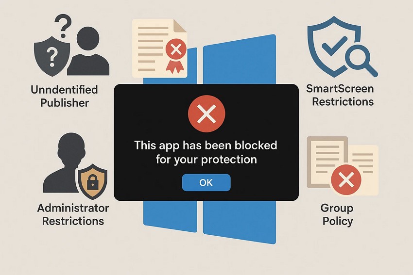 why the app has been blocked