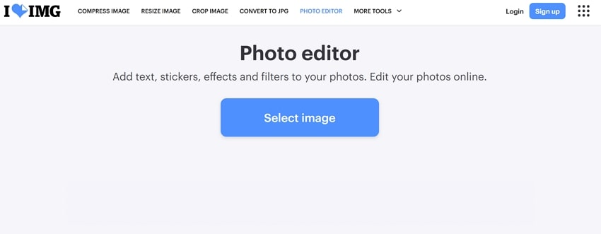 i love img photo editing page