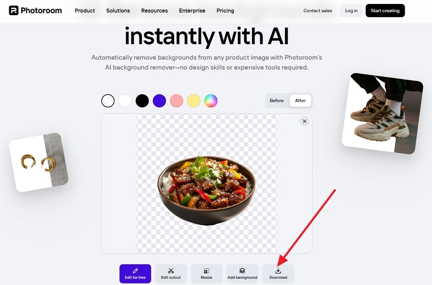 save image with transparent background