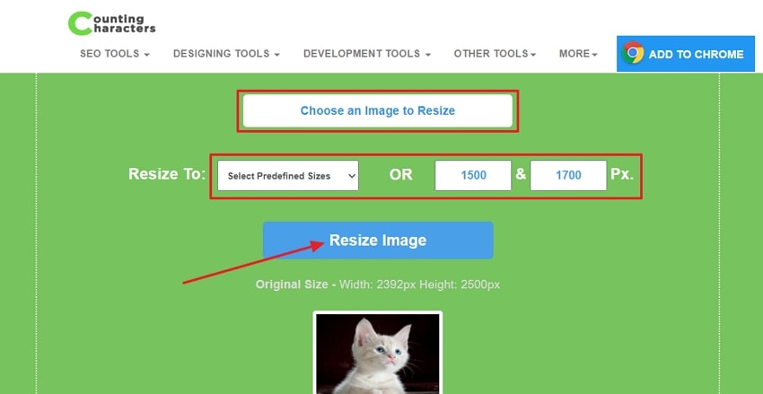upload image set pixels