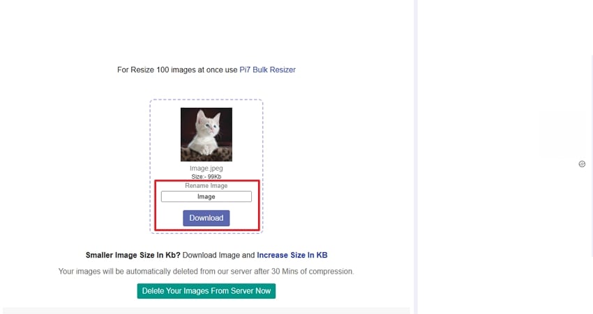 save final output pi7 image tool