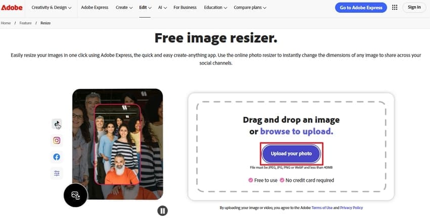 express image resize image upload