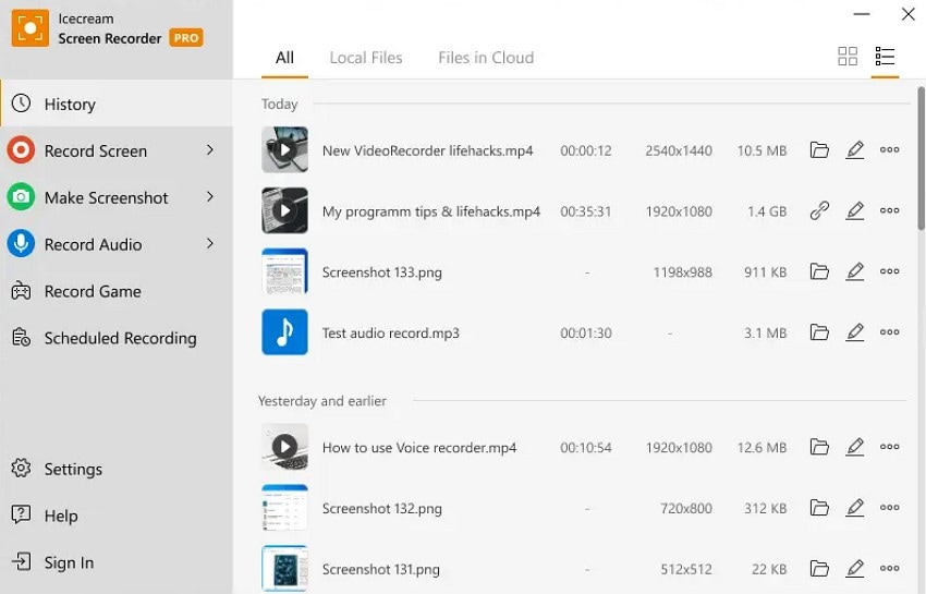 pc screen recording icecream screen recorder