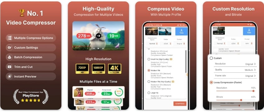 compress video size compressor app