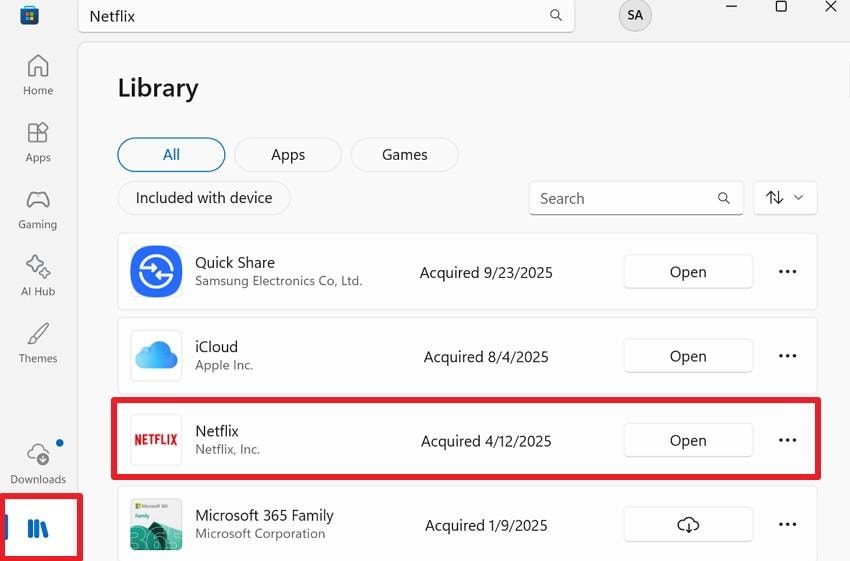 choose to update netflix