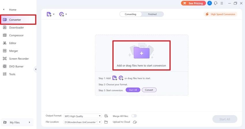 access uniconverter and insert video