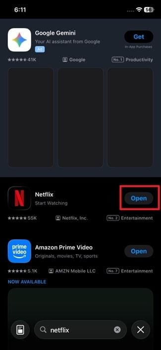 iphone netflix app update