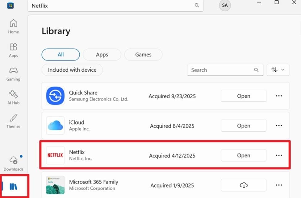 update netflix on pc